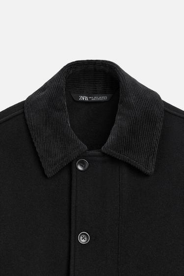 COMBINED WOOL JACKET - Black by Zara - Image 8