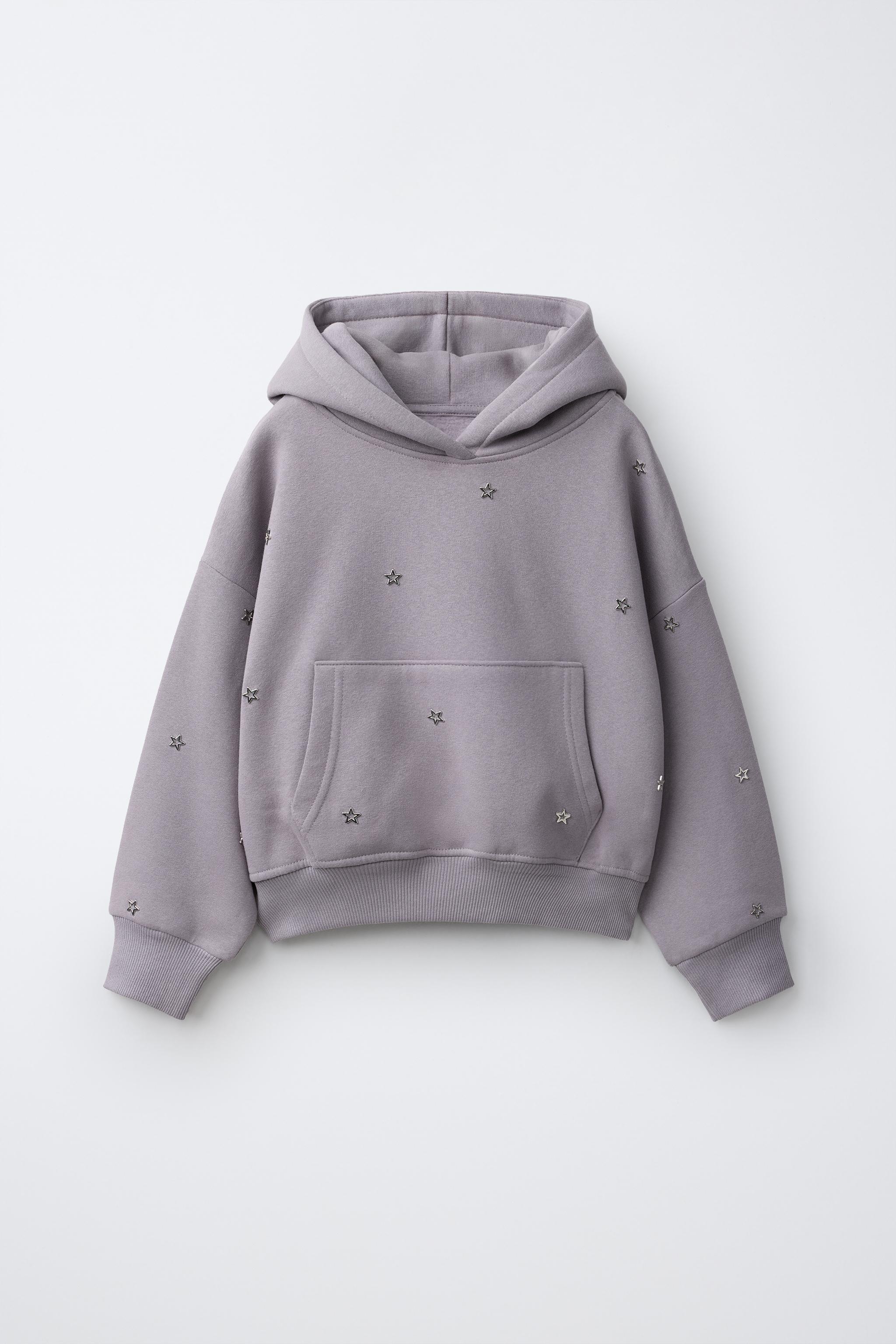 スタースタッズ フーディ - 暗アオイ色 | ZARA Japan / 日本
