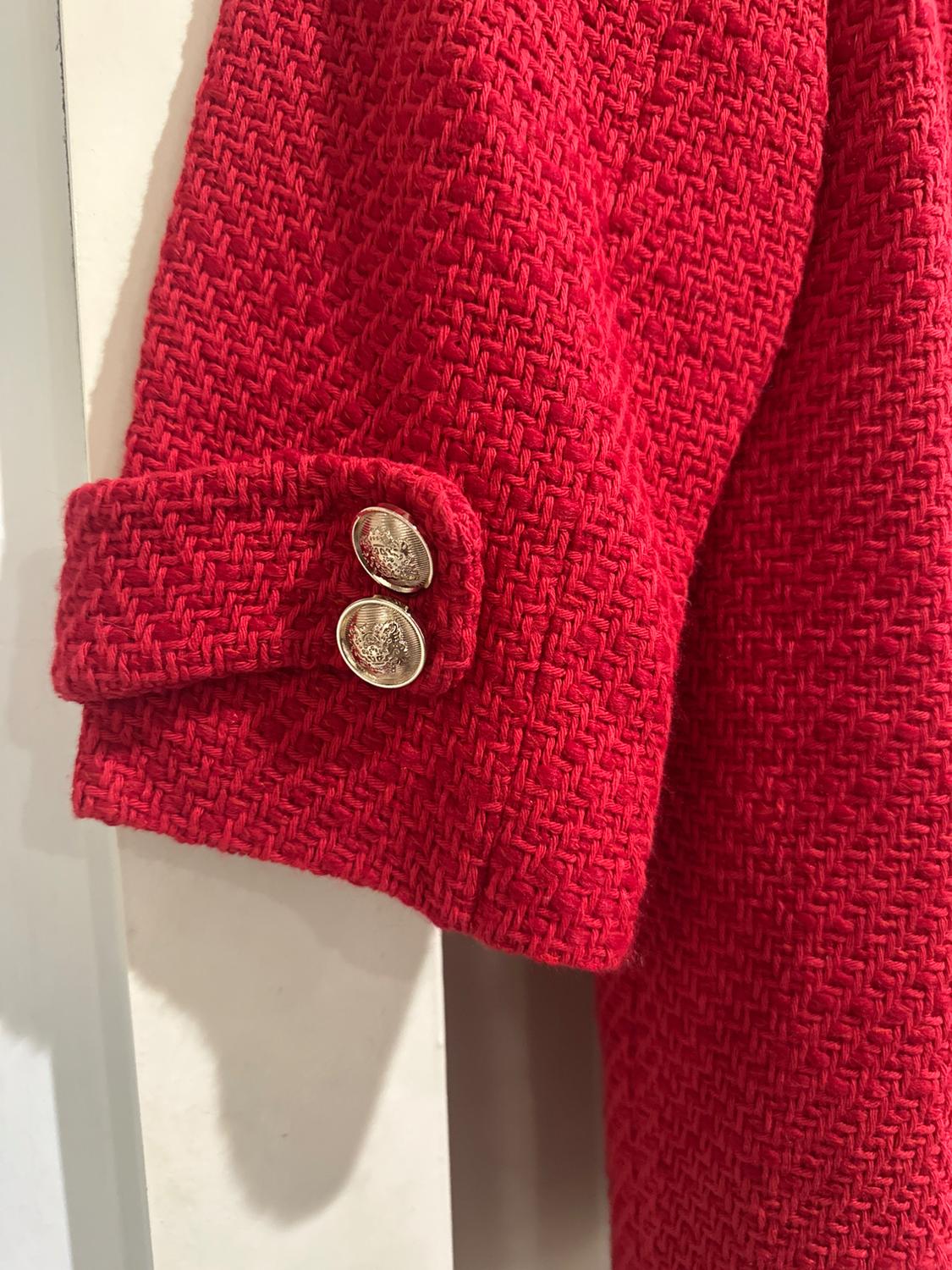 GOLD BUTTON TEXTURED COAT - Image 6