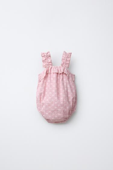 SWISS EMBROIDERED ROMPER - Pink by Zara - Image 1