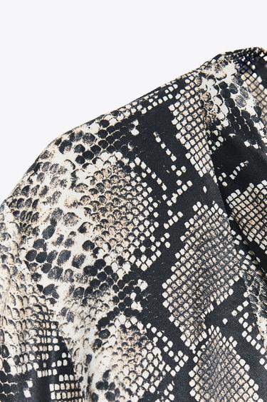 ANIMAL PRINT MINI DRESS - Snake by Zara - Image 8