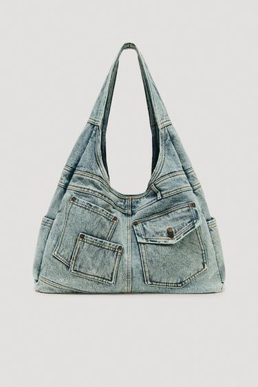 LIMITED EDITION DENIM MAXI BAG - Denim Blue by Zara