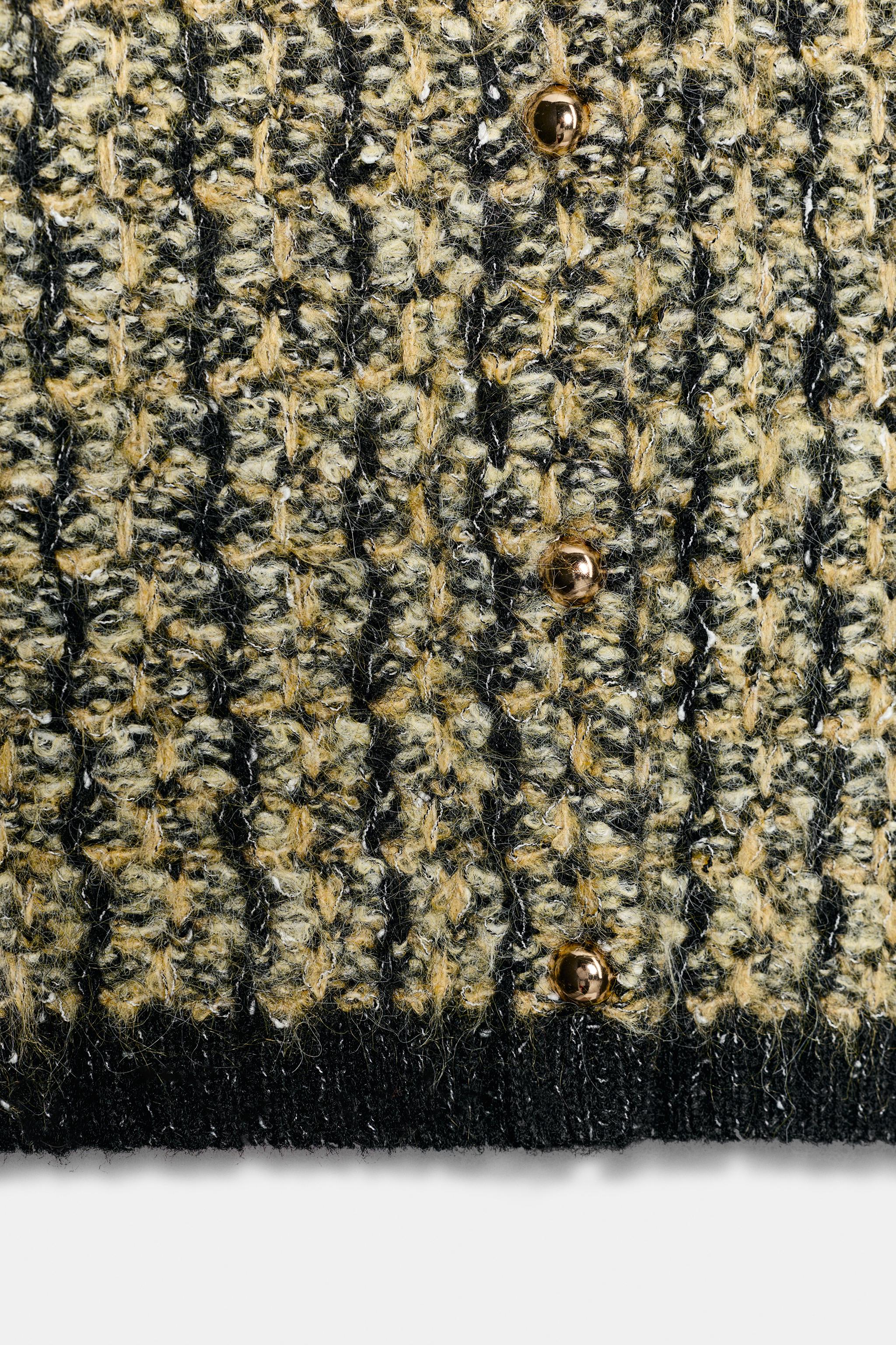 GILET EN MAILLE EFFET BROSSÉ