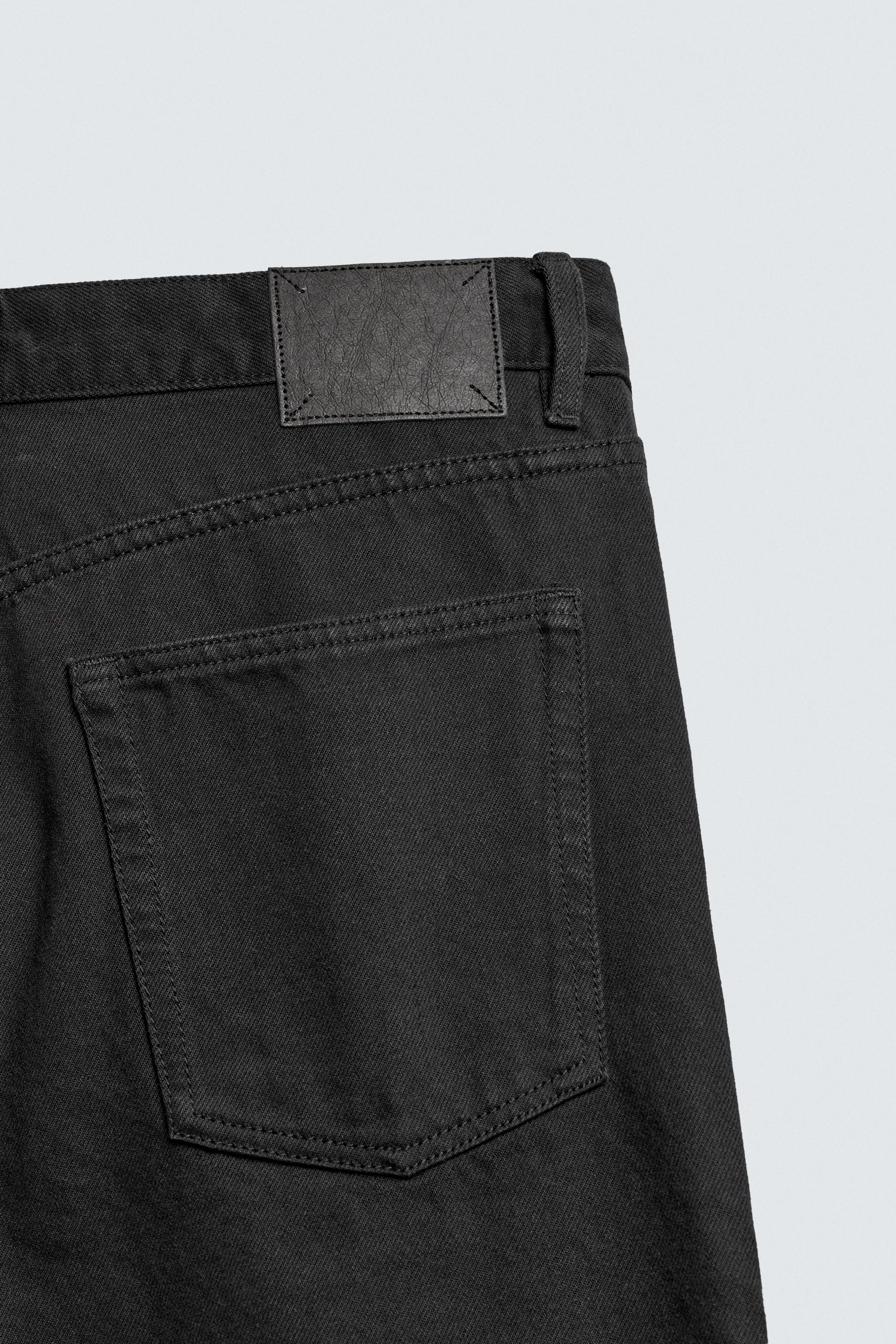 STRAIGHT ANKLE FIT JEANS - Black | ZARA Canada