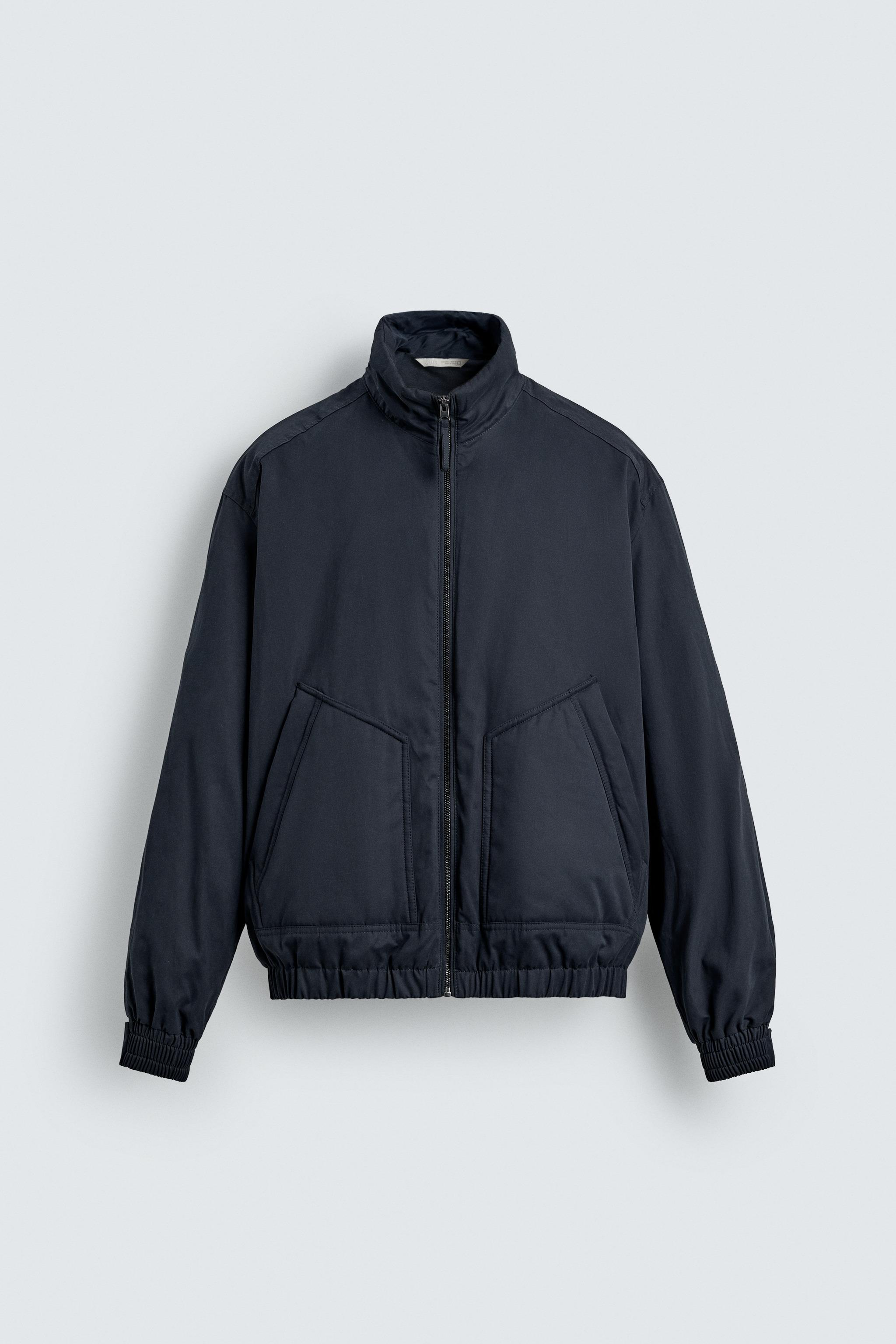 撥水加工入りテクニカルパフジャケット - チャコールグレー | ZARA