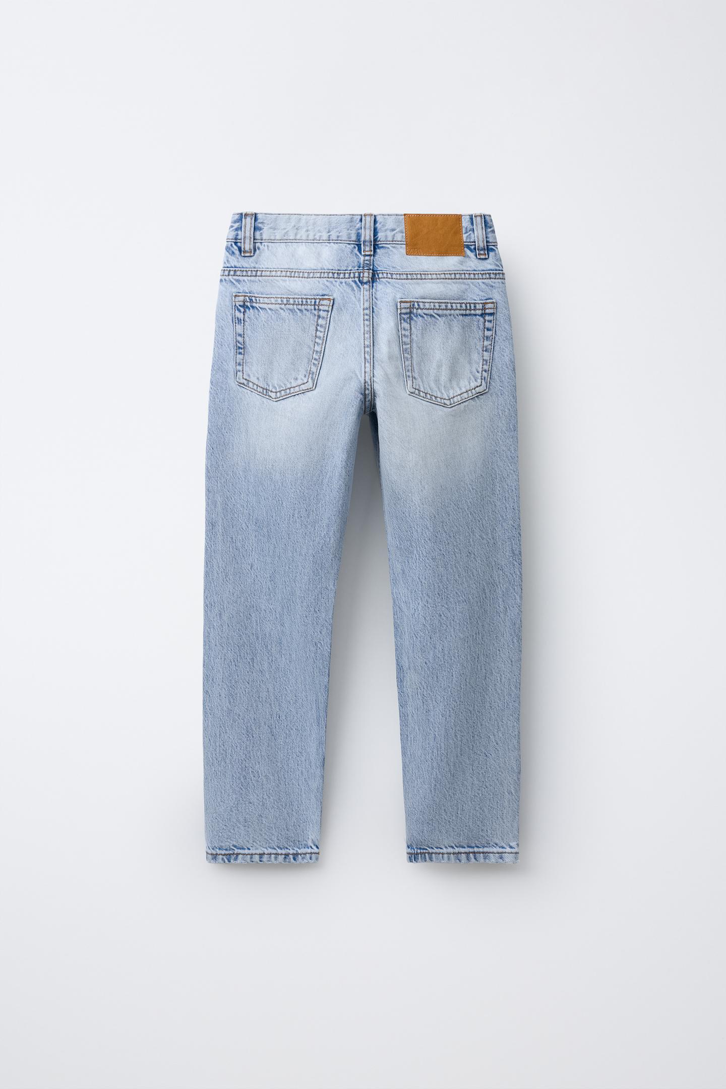 Детские джинсы Zara Slim Fit, цвет: Светлый синий — фото 2