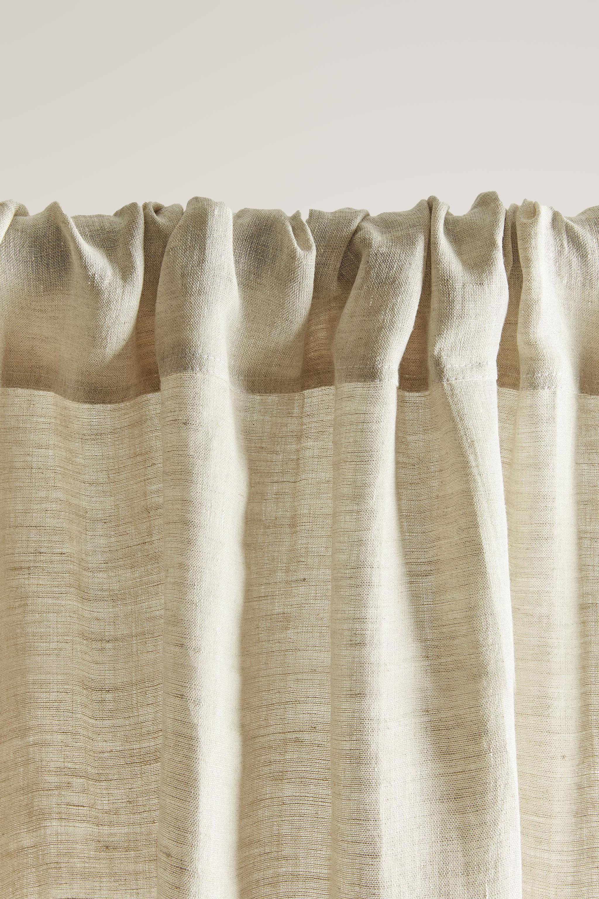 FADED LINEN CURTAIN WITH MEDIUM FILTRATION