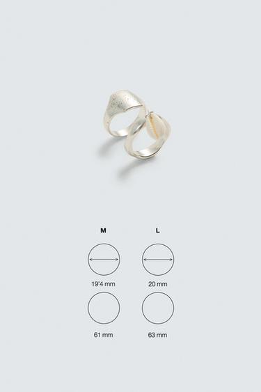 LOT DE 2 BAGUES ASSORTIES - Argent de Zara - Image 5