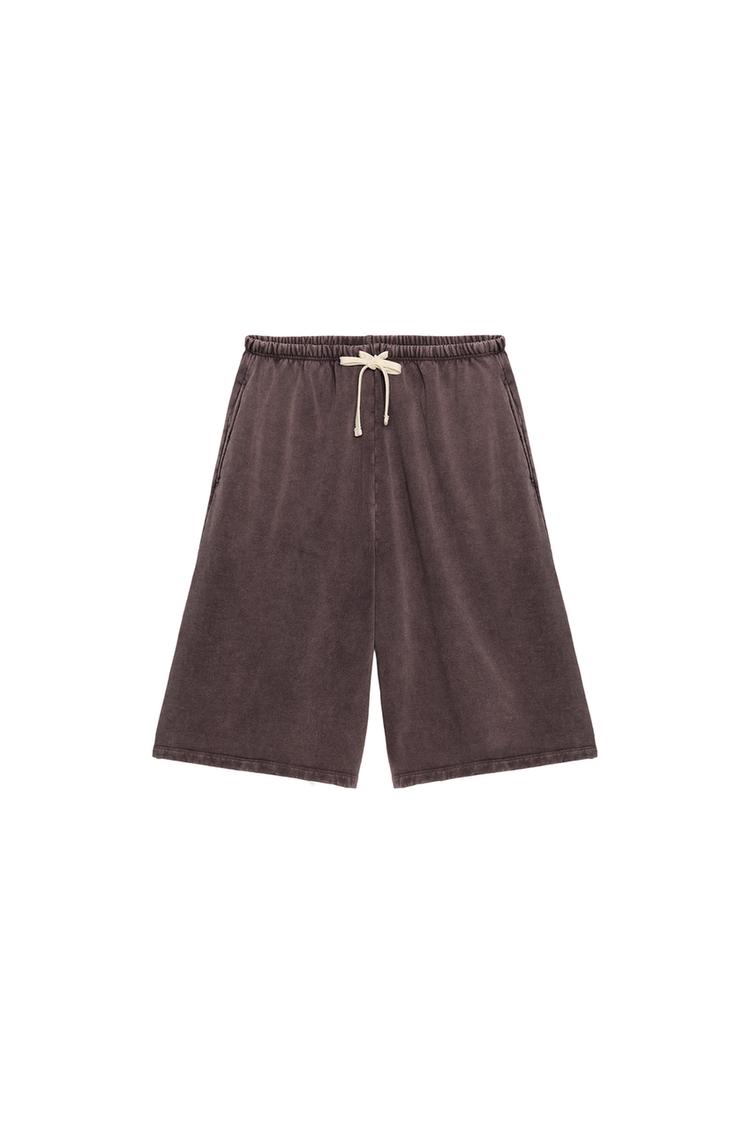 FADED DRAWSTRING BERMUDA SHORTS
