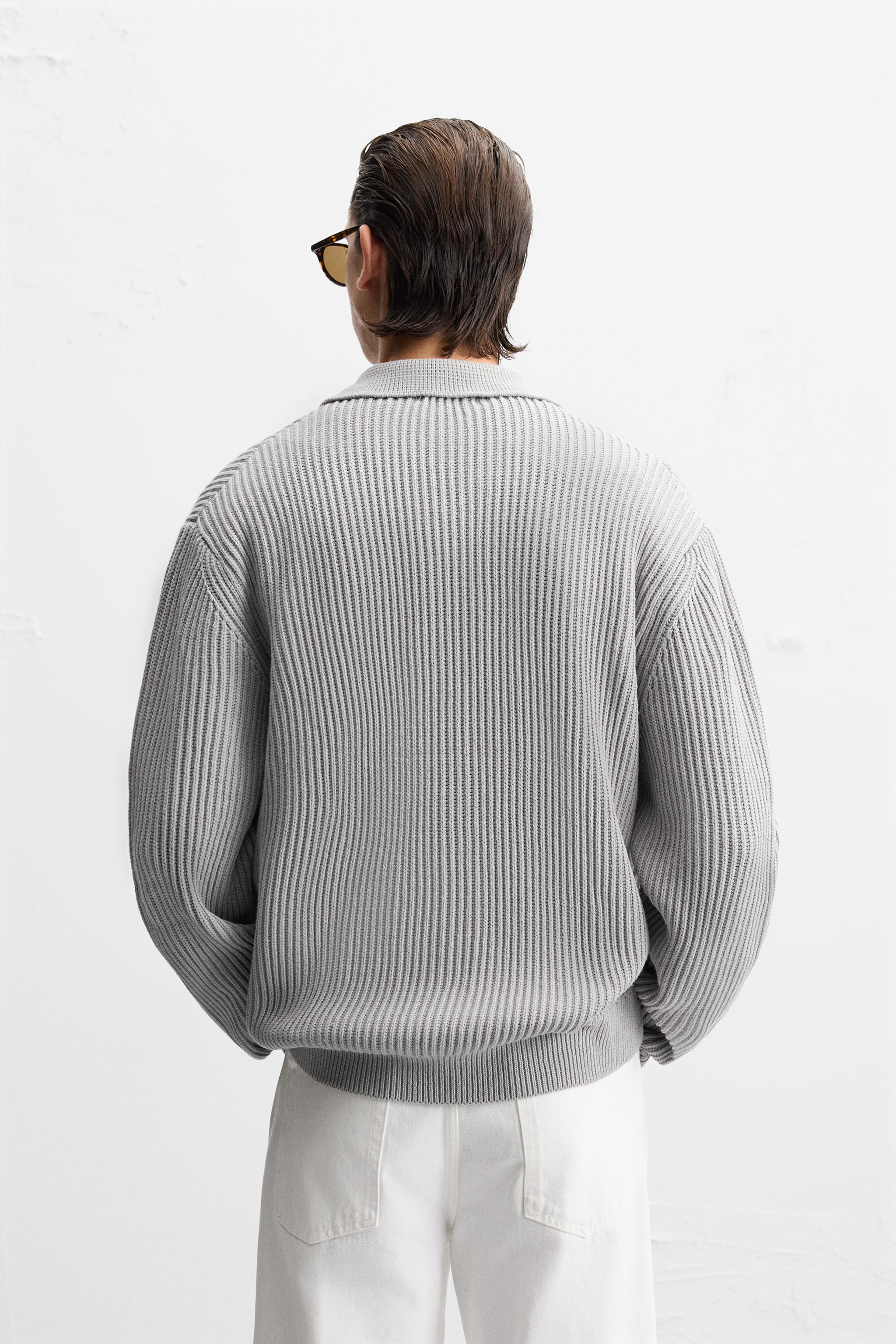 パールニットジップカーディガン - ブラック | ZARA Japan / 日本