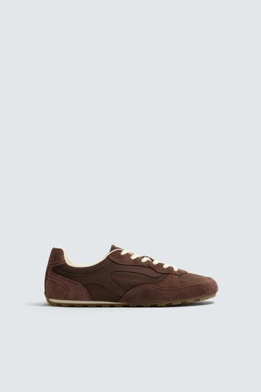 RETRO STYLE TRAINERS - Brown by Zara