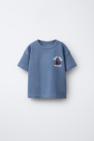 ANIMAL PRINT T-SHIRT - Blue by Zara