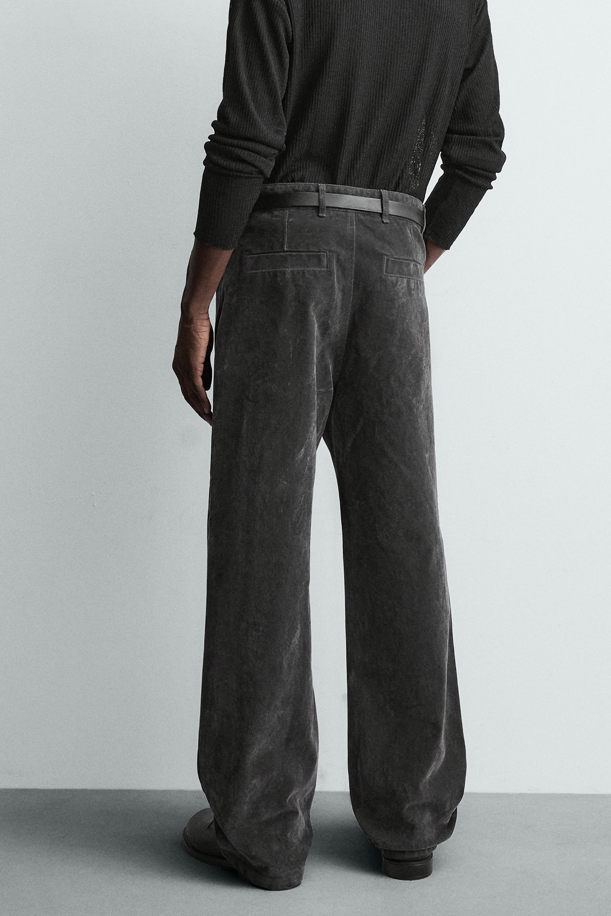 PANTALON RELAXED FIT FLOQUÉ
