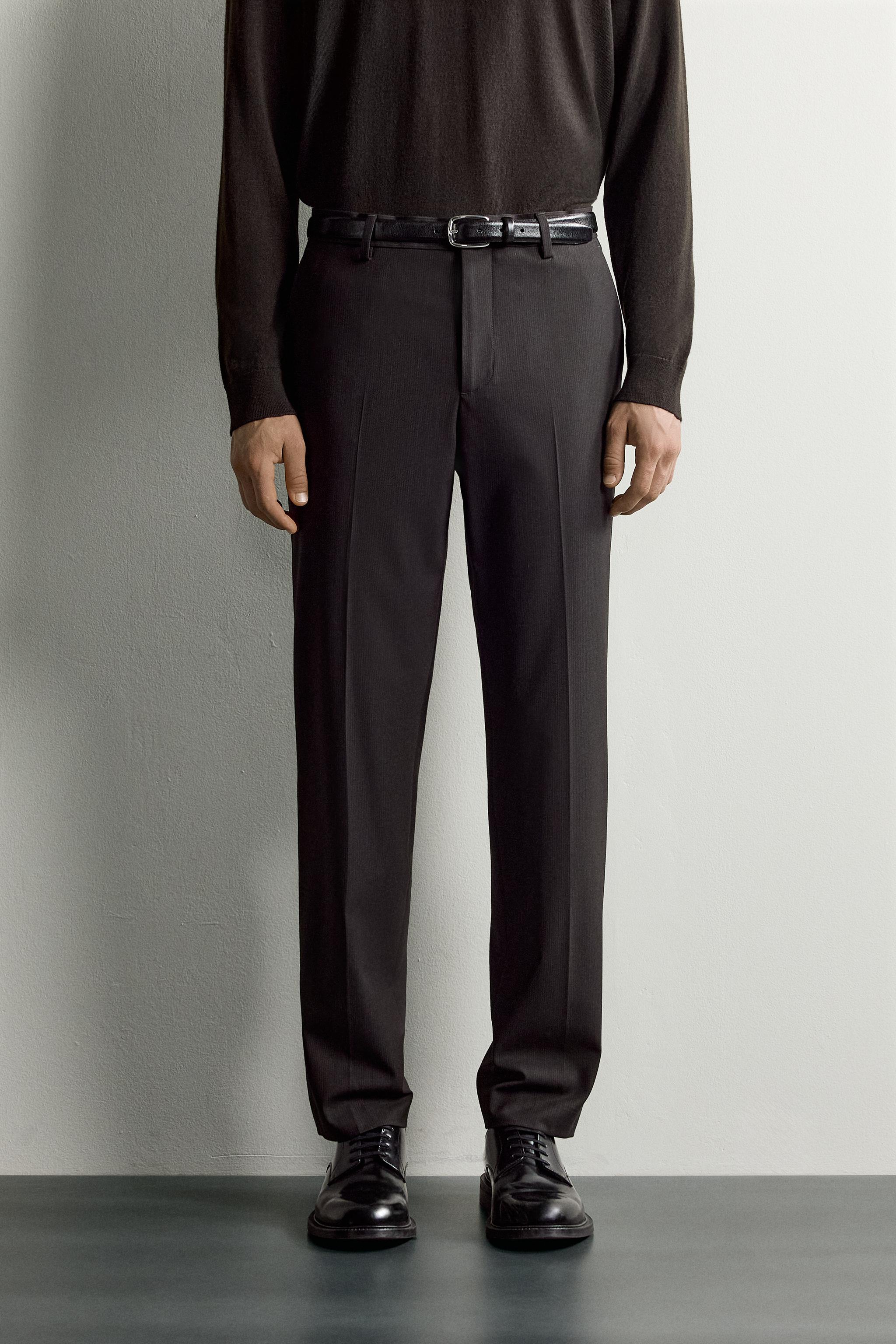 PANTALON REGULAR FIT COSTUME RAYURES