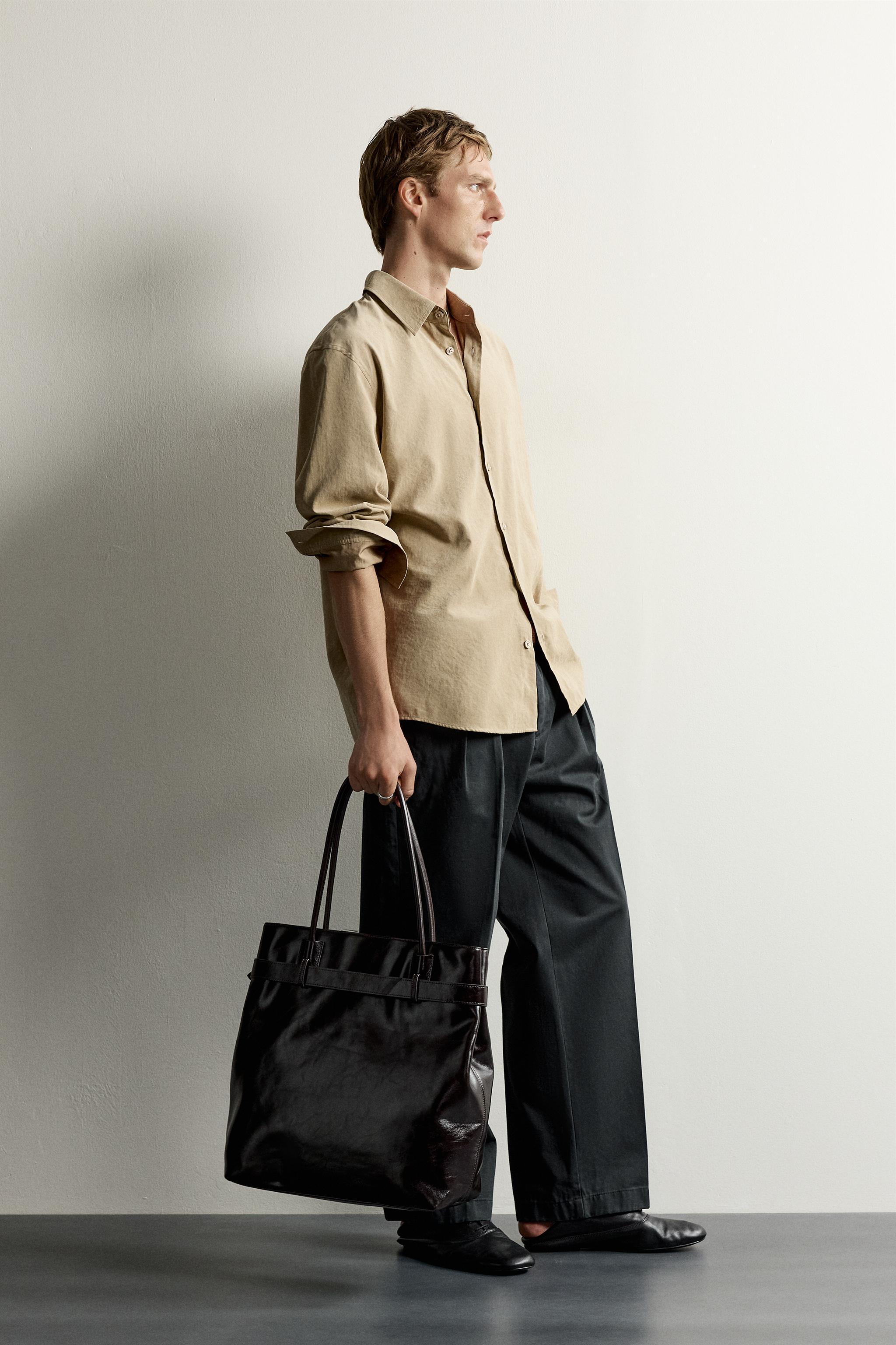 Мужские рубашки Zara SOFT RELAXED FIT SHIRT — фото 4