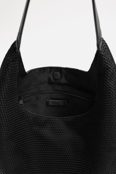 SAC SHOPPER MAILLE - Noir de Zara - Image 5