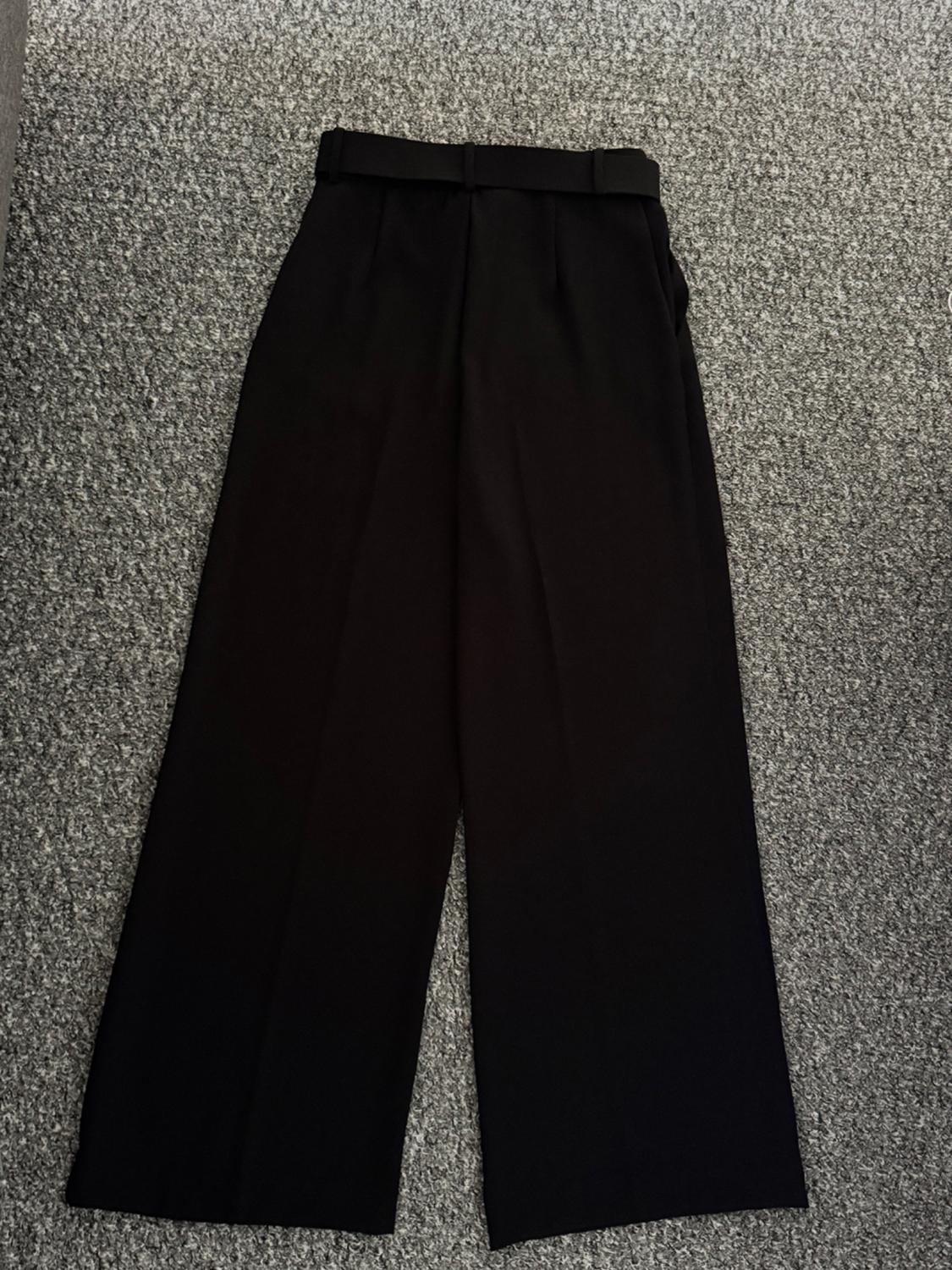 CULOTTES WITH BELT AND FAUX PEARL BUCKLE - Image 2