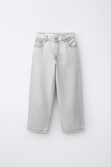 ДЖИНСЫ BAGGY RELAXED — СВЕТЛО-СЕРЫЙ от Zara