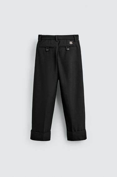 PANTALON COSTUME ÉCUSSON MICKEY MOUSE HARRY LAMBERT FOR ZARA X DISNEY - Noir de Zara - Image 1