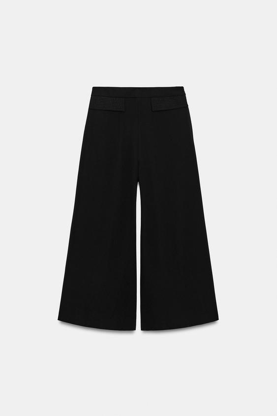 CALÇA CROP ZW COLLECTION - Preto da Zara - Imagem 0