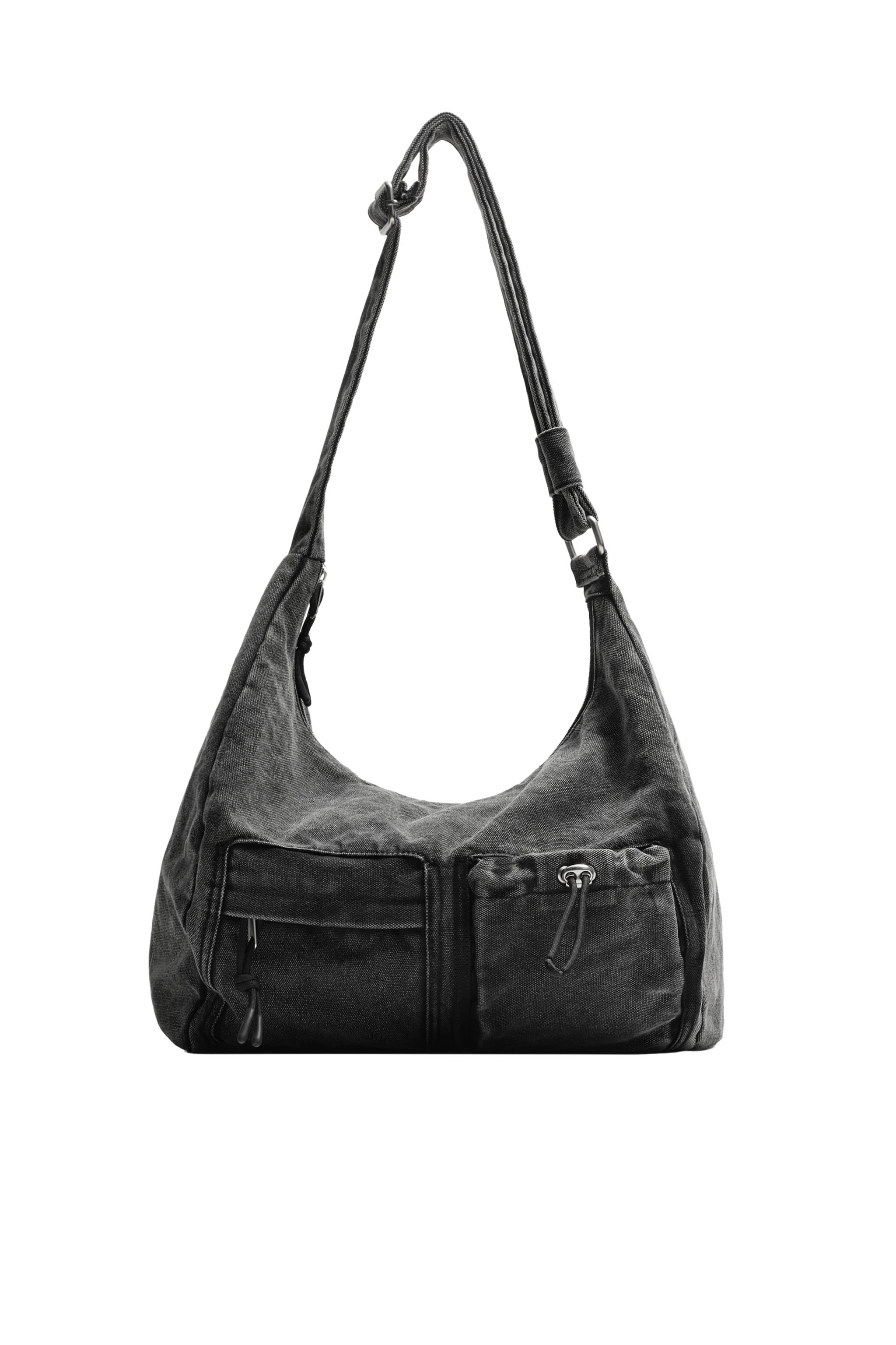 MULTI-POCKET DENIM BAG - Black | ZARA South Africa