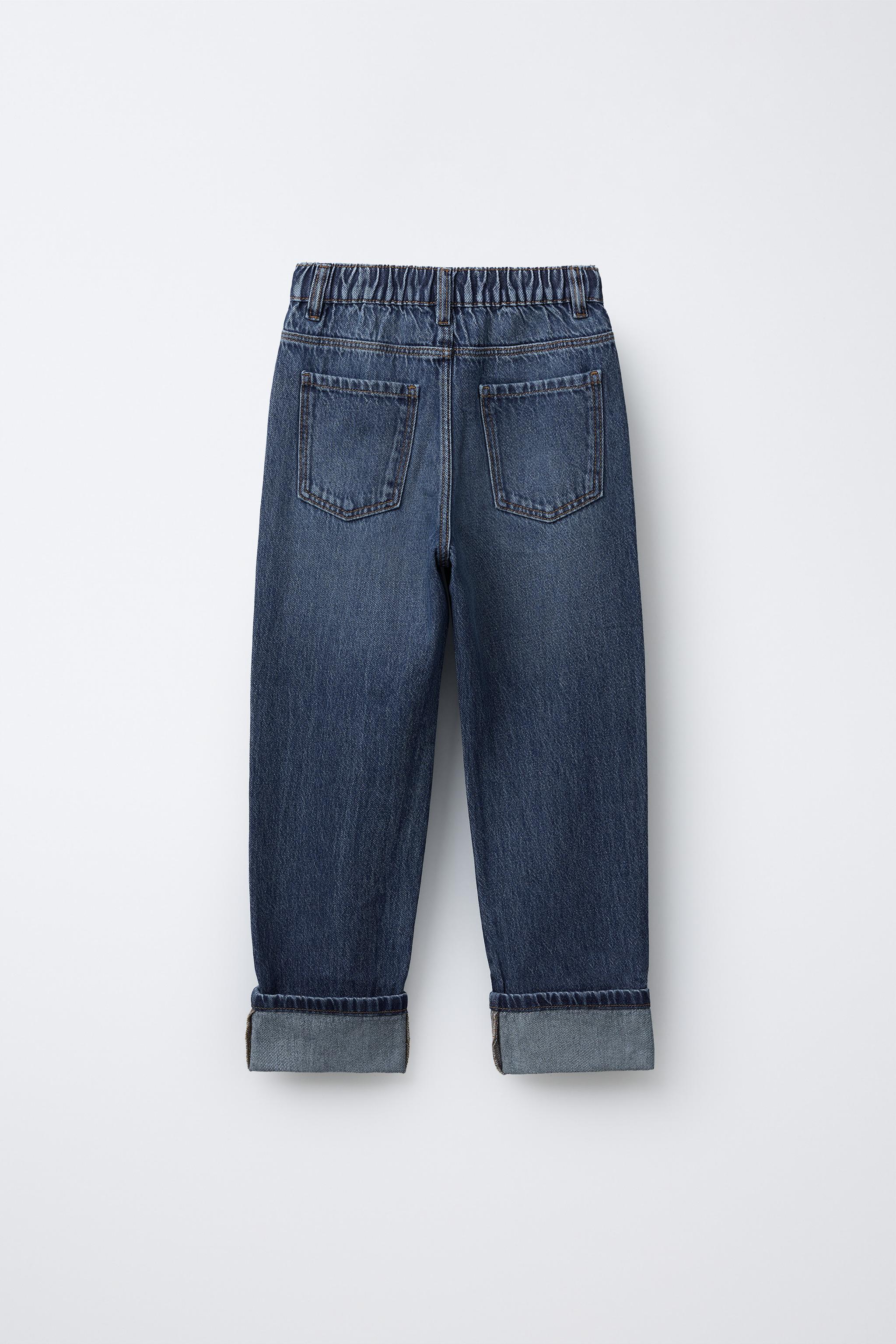 BAGGY JEANS WITH CUFFED HEM