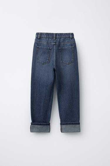 JEAN BAGGY À REVERS - Bleu moyen de Zara - Image 1