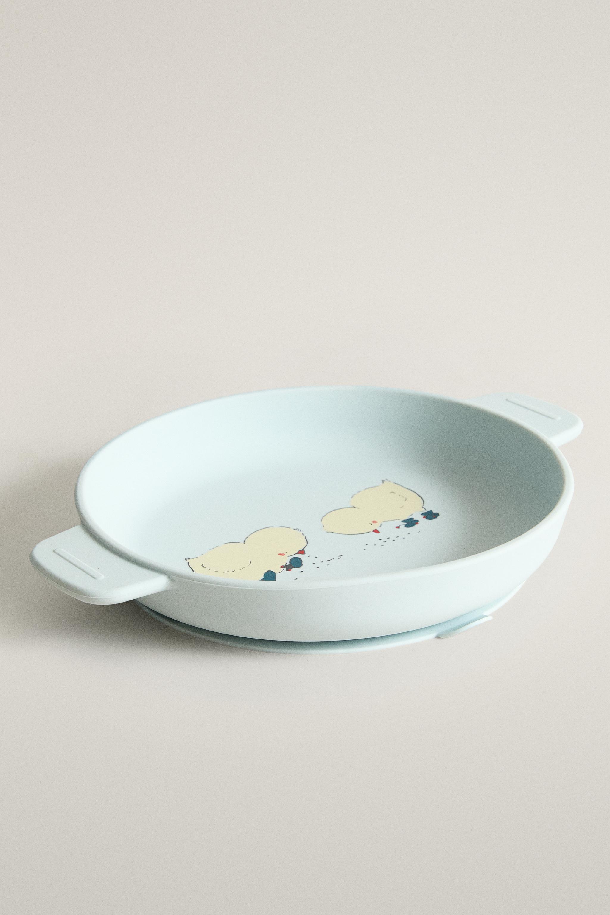 ASSIETTE ENFANT SILICONE POUSSINS