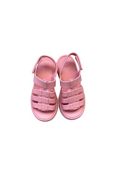RUBBERIZED PINK LUG SOLE SANDALS ZARA SIZE 6.5, FISHERMAN SANDAL, JELLY SANDAL