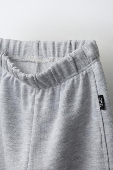 PACK DE DEUX PANTALONS DE JOGGING UNIS - Gris chiné de Zara
