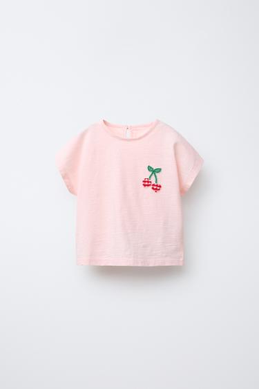 CHERRY T-SHIRT - Pink by Zara - Image 0