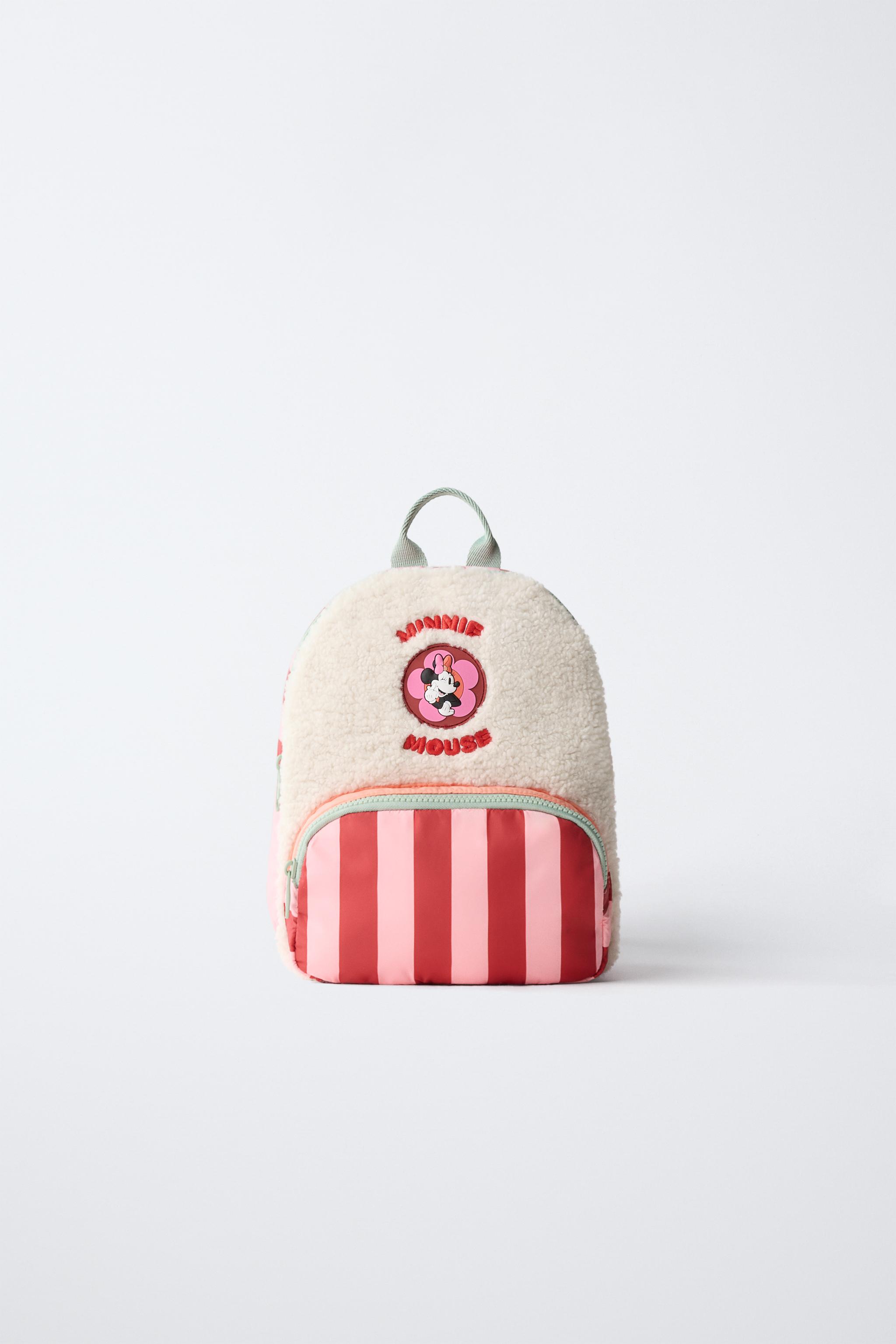 MINNIE MOUSE © DISNEY FAUX SHEARLING BACKPACK - Pink | ZARA United
