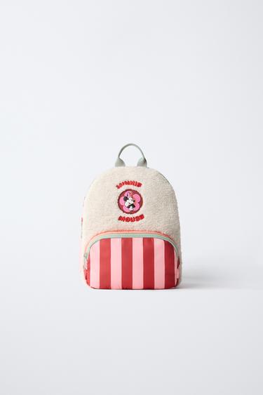 MINNIE MOUSE © DISNEY FAUX SHEARLING BACKPACK - Pink by Zara