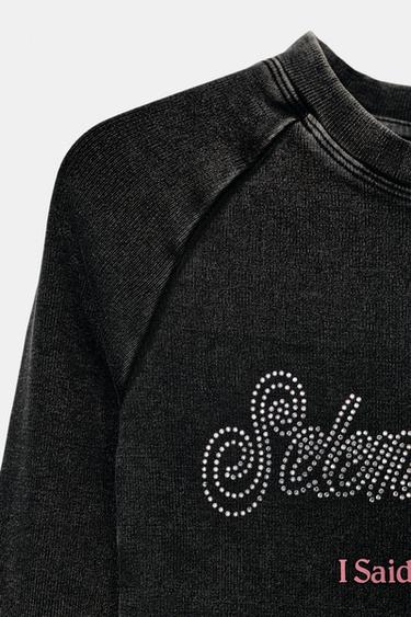 T-SHIRT CÔTELÉ SELENA GOMEZ - Gris anthracite de Zara - Image 5