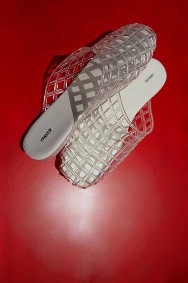 JELLY MULE SLIPPERS - White by Zara