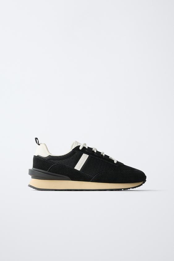 CONTRAST TRAINERS - Black by Zara - Image 0