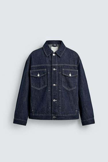 OVERSIZED FIT DENIM JACKET - Indigo by Zara