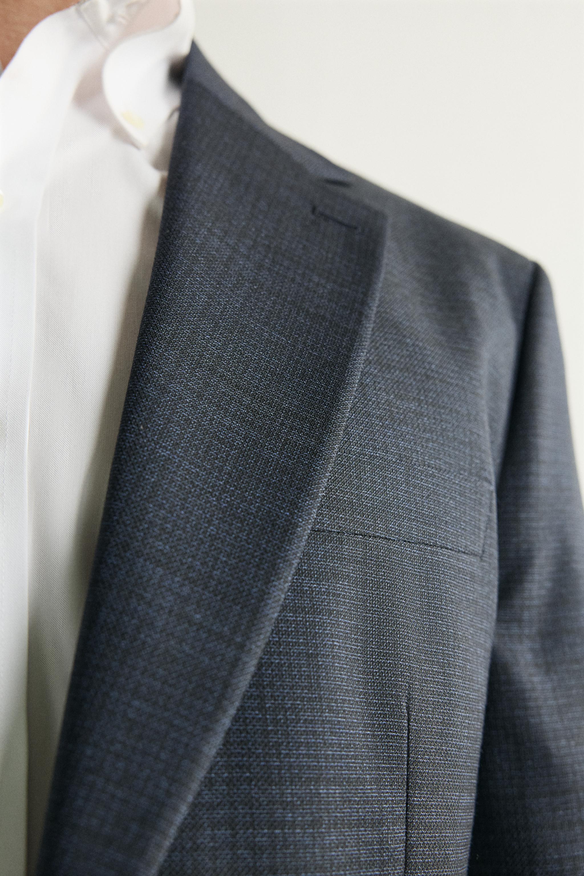 CHECKED REGULAR FIT SUIT BLAZER