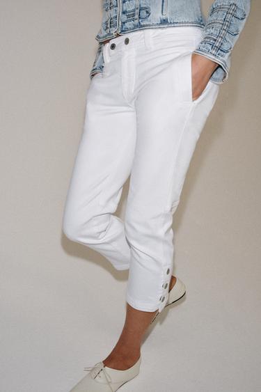 JEAN ZW COLLECTION CAPRI TAILLE NORMALE - Blanc de Zara - Image 3