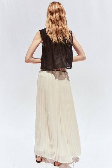 EMBROIDERED LACE SHIRT - Black by Zara - Image 2