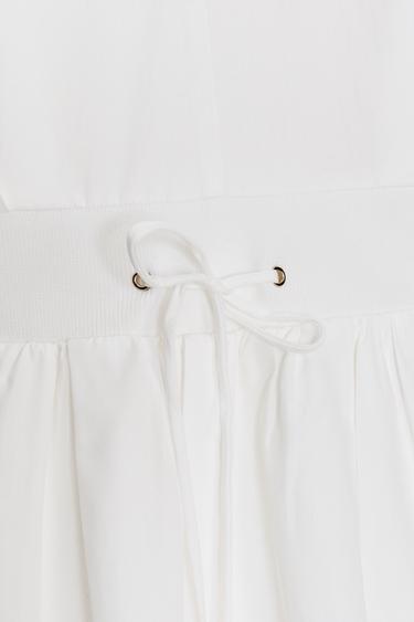 ROBE MINI EN POPELINE - Blanc de Zara - Image 8