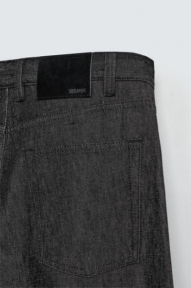JEAN COUPE DÉCONTRACTÉE ÉVASÉE - Noir de Zara - Image 9