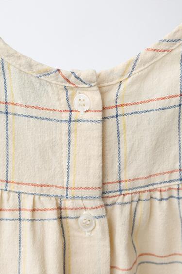 ROBE ET CULOTTE À CARREAUX ET BRODERIES - Bis de Zara - Image 2