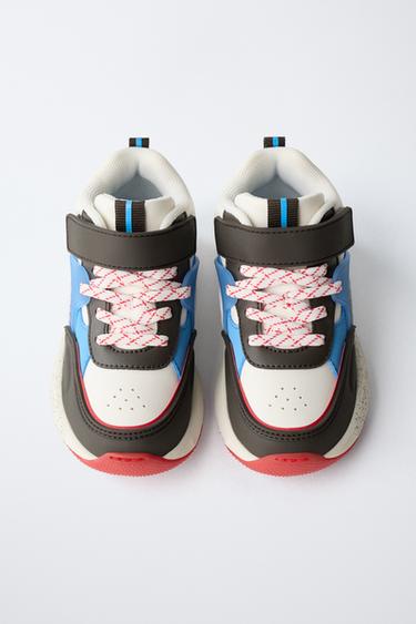 CONTRAST HIGH-TOP SNEAKERS - Multicoloured by Zara - Image 4