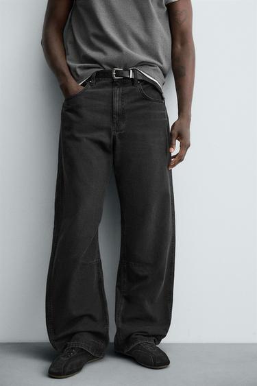 BAGGY FIT JEANS - Black by Zara