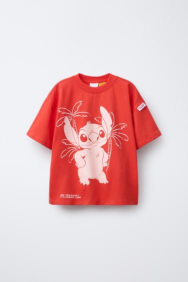 CAMISETA RELIEVE LILO & STITCH © DISNEY - Rojo de Zara