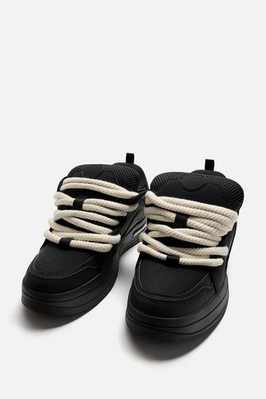 ROPE SKATE TRAINERS - Black by Zara - Image 3
