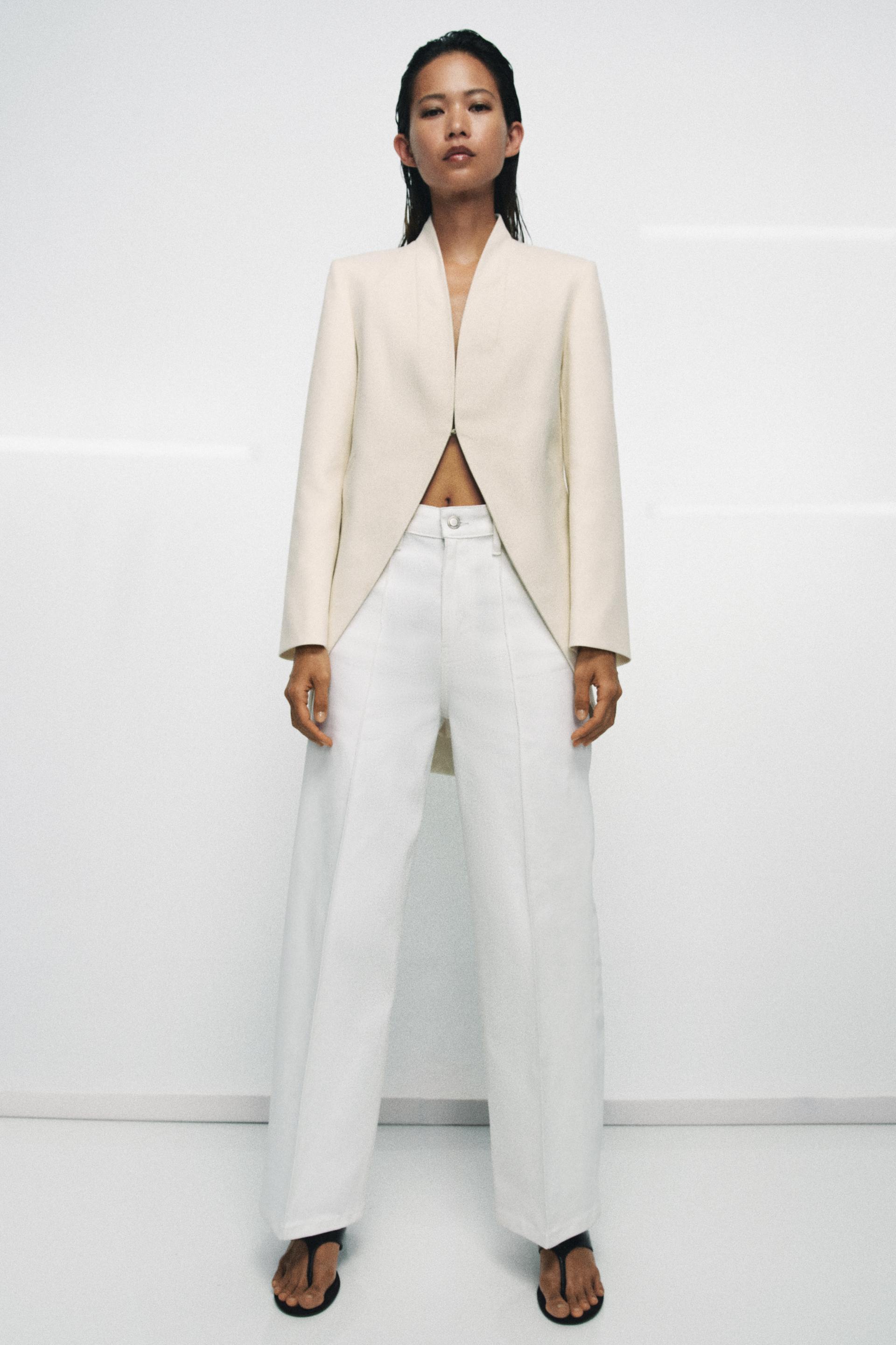 Zw Collection Wide-Leg High-Waist Jeans