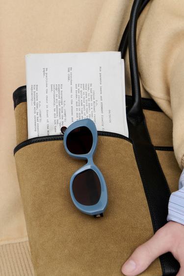 COMBINED OVAL SUNGLASSES — Bluish 1