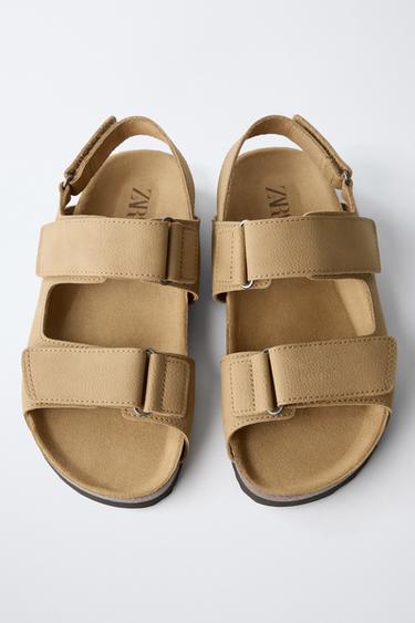 SANDALES À BRIDES - Marron de Zara - Image 3